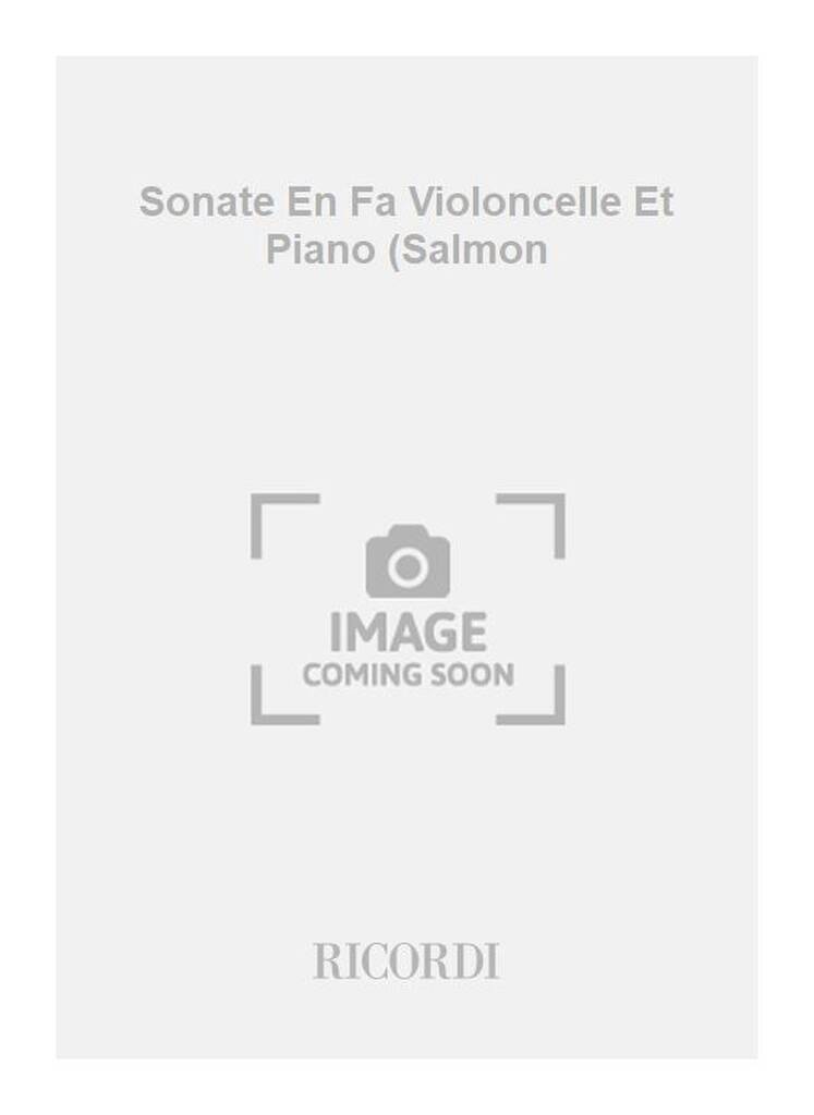 Sonate En Fa Violoncelle Et Piano (Salmon